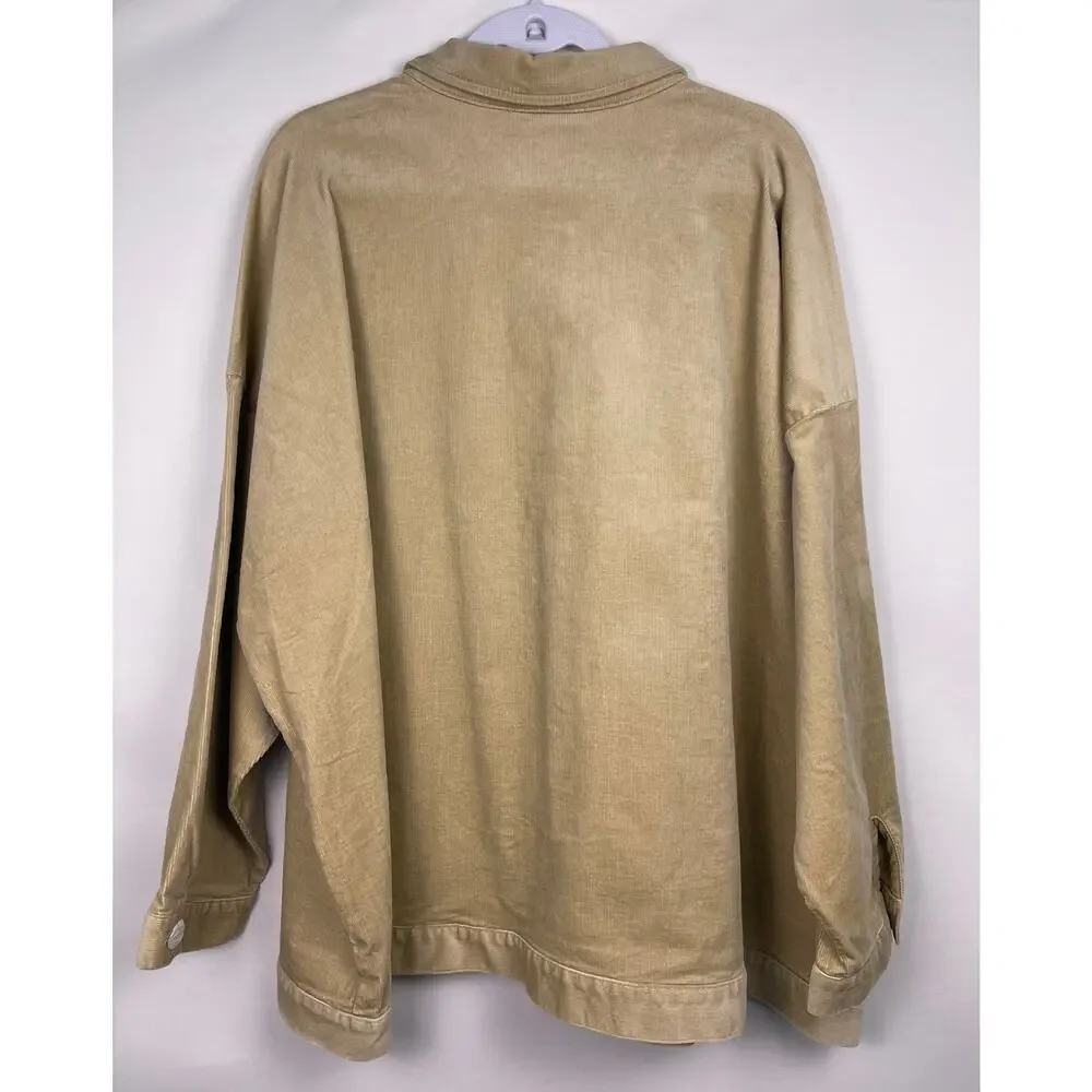NWT Eileen Fisher Classic Collar Corduroy Jacket 3X - Picture 3 of 7